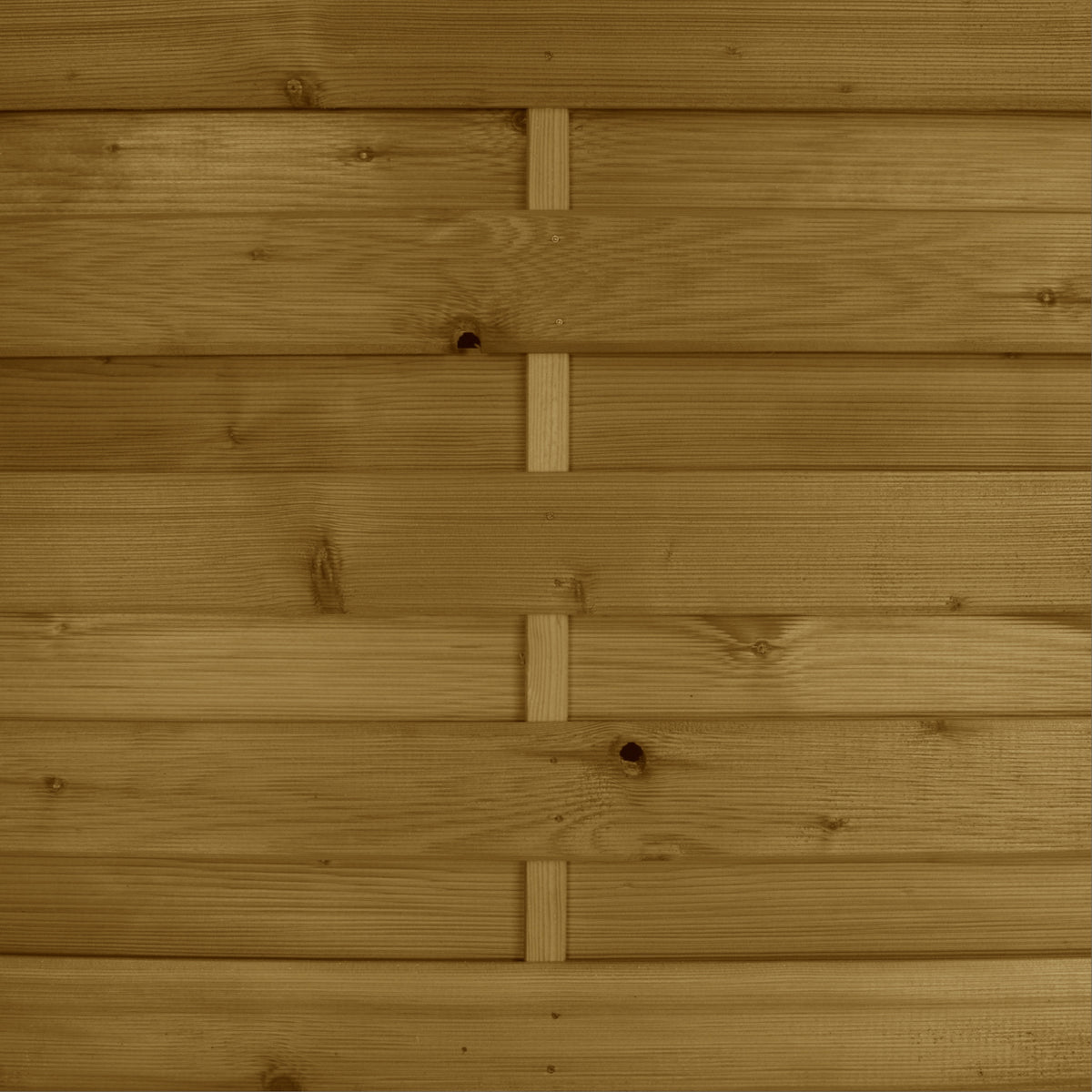 Wechselseitig versetzte Bretter mit Holzmaserung am Sichtschutzzaun Hohe Bracht