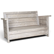 Loungesofa Lörmecketal aus Massivholz mit Armlehnen in hellgrauer Holzoptik, Freisteller