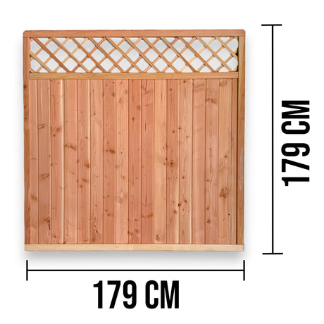 Infografik Sichtschutz Ettelsberg mit Maßen 179 cm Breite und 179 cm Höhe