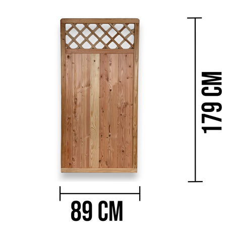 Infografik schmales Sichtschutzelement Ettelsberg mit Maßen 89 cm Breite und 179 cm Höhe