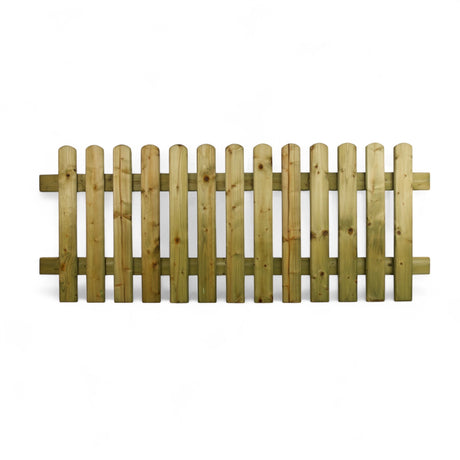 Gartenzaun Element Glörzaun aus Sauerländer Nadelholz, kesseldruckimprägniert, mit gerundeten Latten, Freisteller