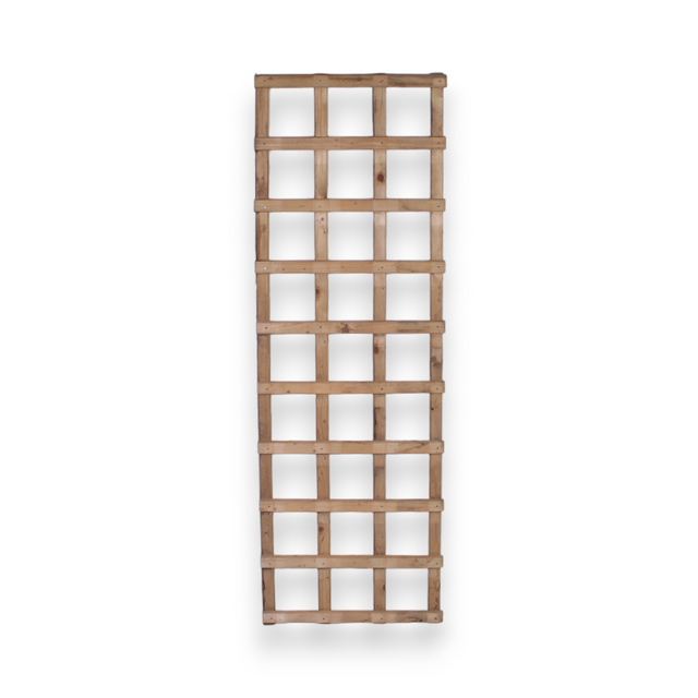 Rankgitter Holzgitter Homberg kesseldruckimprägniert mit quadratischem Lattenraster im Hochformat, Freisteller