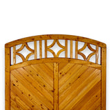 Oberer Bereich des Sichtschutz Bremberg mit Bogen und Ornamentgitter