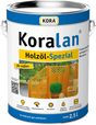 Koralan Holzöl Spezial Pflegeöl im 2,5 l Eimer mit Gartenmotiv, Freisteller