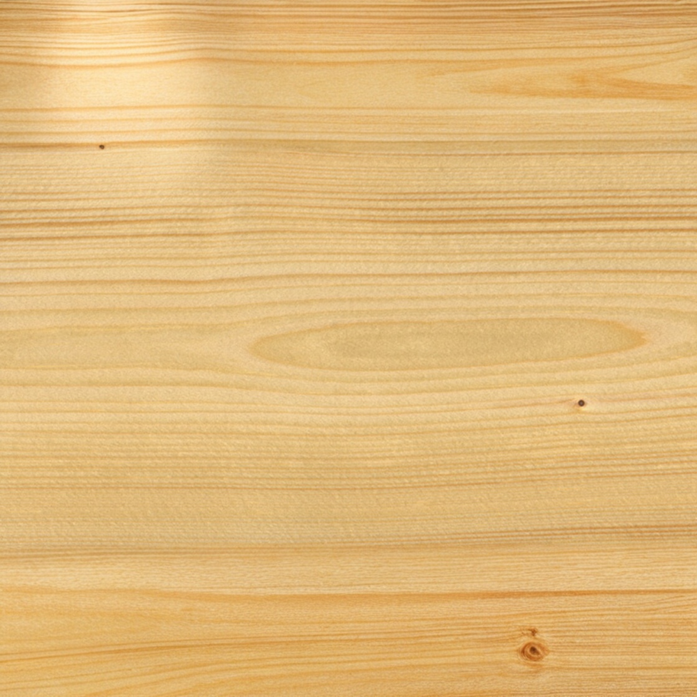 Farbmuster Koranol Holzpflegeöl in hellem Naturton auf Holz