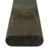 Querriegel gefräst kesseldruckimprägniert schwarz 40 x 116 mm aus Nadelholz mit abgerundeten Kanten