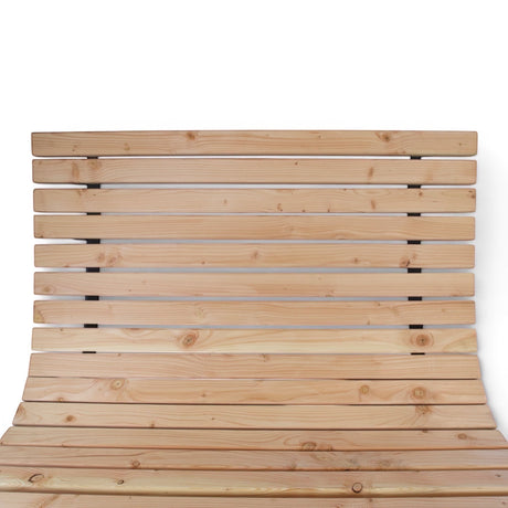 Liegefläche aus Douglasie Latten des Waldsofas Bergpfad von oben