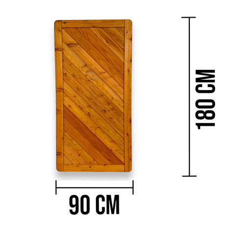 Maßzeichnung schmales Sichtschutzelement Stüppel mit 90 cm Breite und 180 cm Höhe