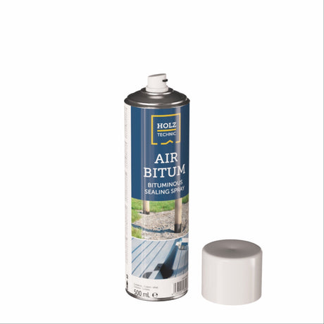 Air Bitumen Sprühdose mit Bitumenmasse zum Sprühen und Streichen, Freisteller mit Deckel