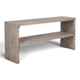Regal Massivholz I Renautal von ANTE NEO aus Nadelholz, niedriges Sideboard mit Zwischenboden, Freisteller